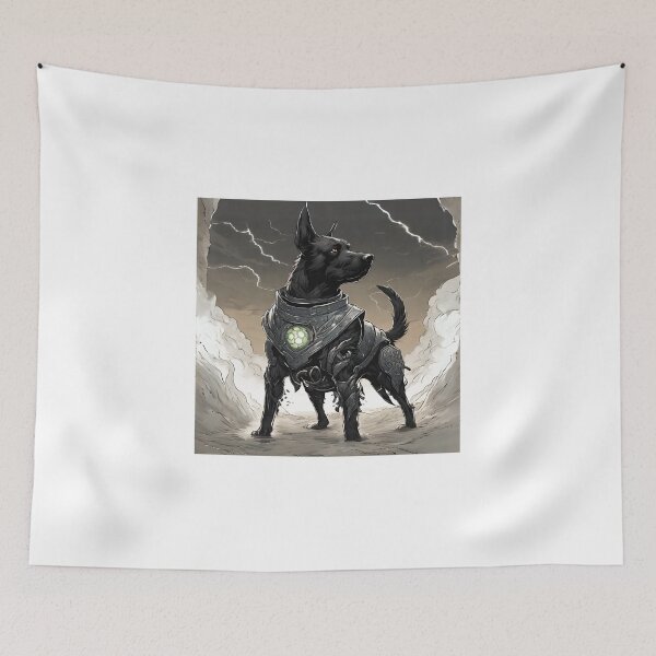 Item preview, Black dog sciaman with storm power designed and sold by Luokos.