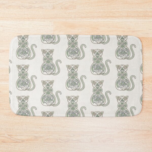 Item preview, Celtic Kitty in Green designed and sold by SadieLouHays.