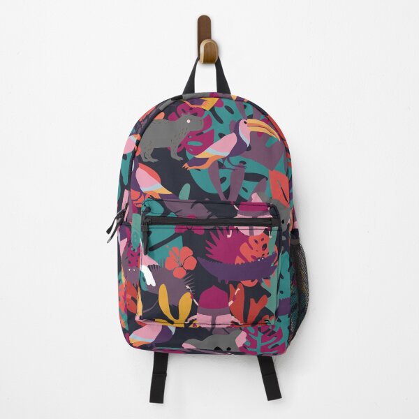 Item preview, Cute Animals Pattern on Tropical Leaves designed and sold by kapotka.