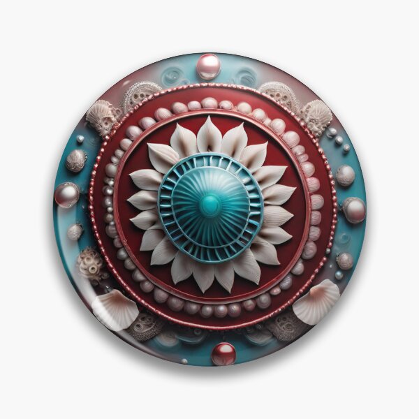 Item preview, Crimson Seas Mandala Tranquil Ocean designed and sold by SpiritualManda.