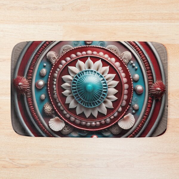 Item preview, Crimson Seas Mandala Tranquil Ocean designed and sold by SpiritualManda.