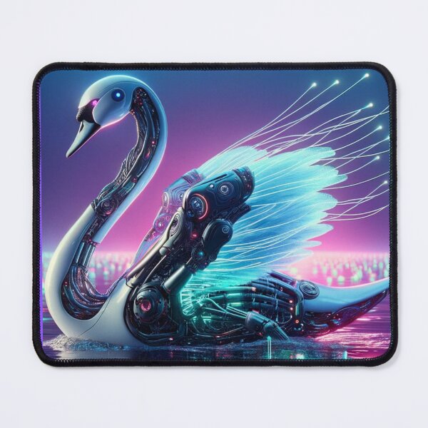 Item preview, Lake Lumina - Cyber Swan designed and sold by MrAI-Store.
