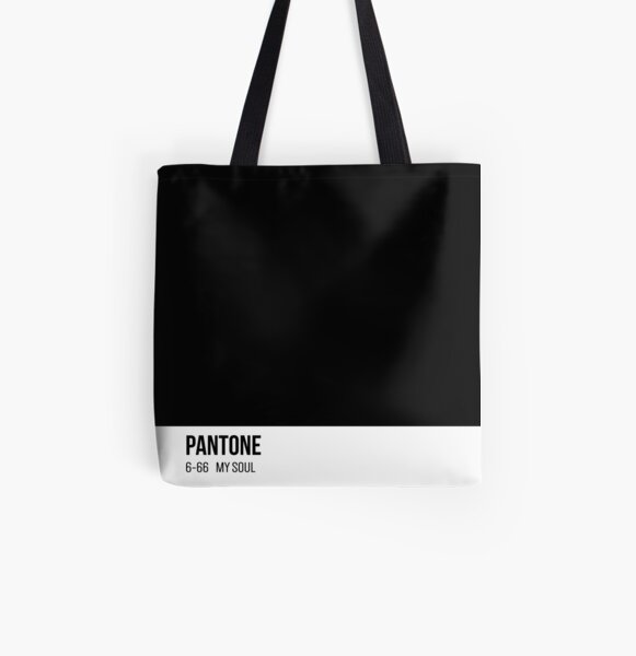 PANTONE Black as my soul All Over Print Tote Bag