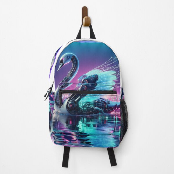 Item preview, Lake Lumina - Cyber Swan designed and sold by MrAI-Store.