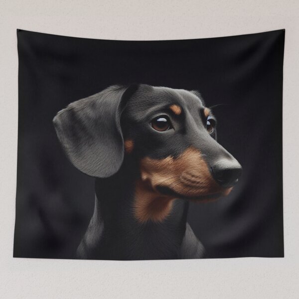Item preview, Realistic Dachshund Pawtrait designed and sold by PawtraitRealism.