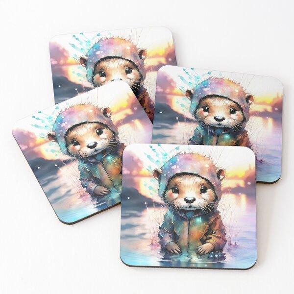 Item preview, Otter watercolour designed and sold by YukiKenji.