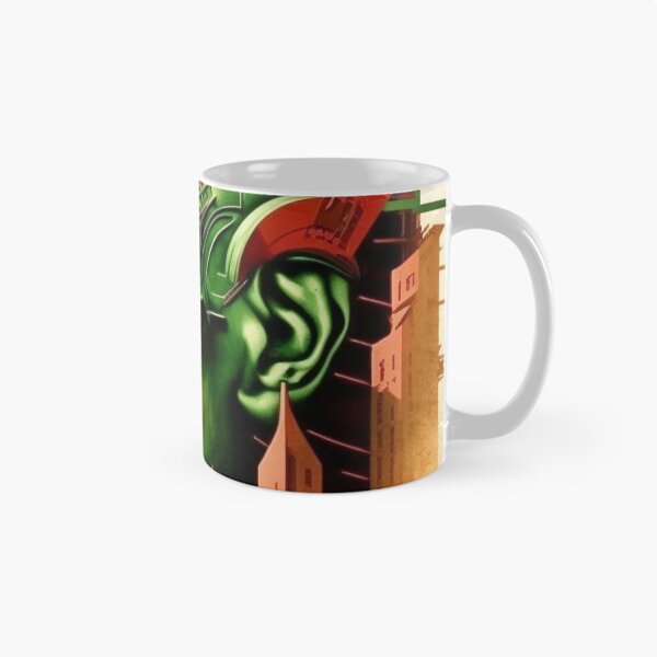 Item preview, Metropolis City Futuristic Face Cinema Cinema Light Games Film red green black yellow beige designed and sold by G-M-Designs.
