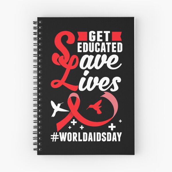 Item preview, Get Educated Save Lives World AIDS Day HIV Aids Awareness designed and sold by defabiosofxs.