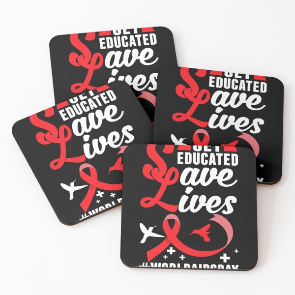 Item preview, Get Educated Save Lives World AIDS Day HIV Aids Awareness designed and sold by defabiosofxs.