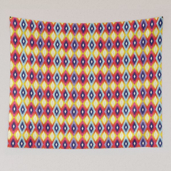 Item preview, Colorful woven fabric seamless pattern 081 designed and sold by Phumtanis66.