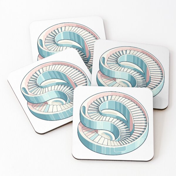Item preview, Abstract Pastel Spiral Staircase designed and sold by OniumEth.
