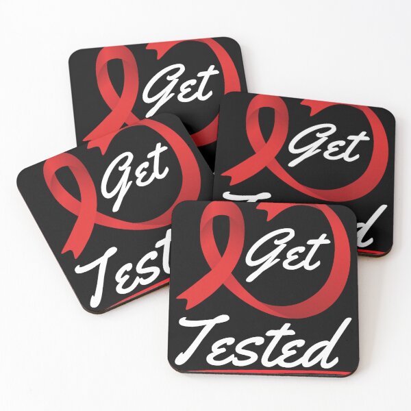 Item preview, Get Tested Aids HIV Awareness Red Ribbon World AIDS Day designed and sold by defabiosofxs.
