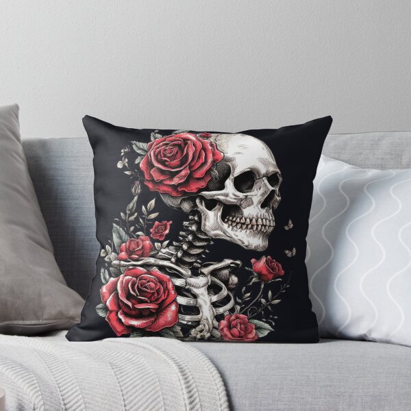 Item preview, Skeleton Adorned With Roses designed and sold by CreepyCornerArt.