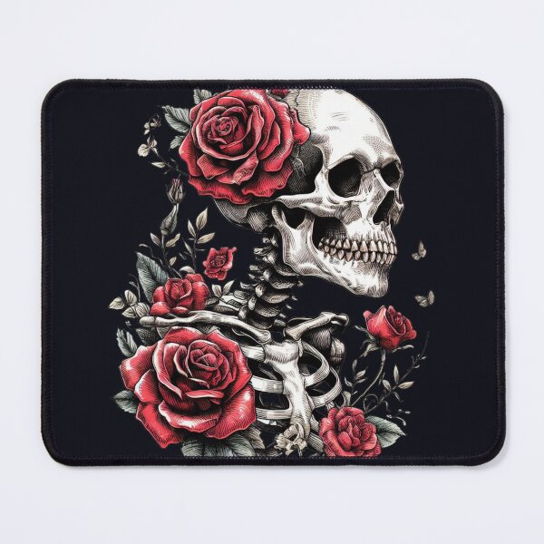 Item preview, Skeleton Adorned With Roses designed and sold by CreepyCornerArt.