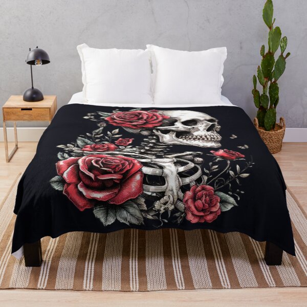 Item preview, Skeleton Adorned With Roses designed and sold by CreepyCornerArt.