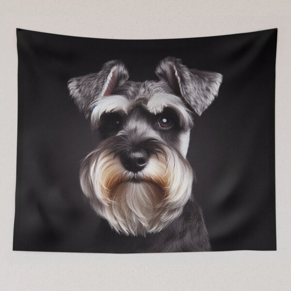 Item preview, Realistic Schnauzer Pawtrait designed and sold by PawtraitRealism.