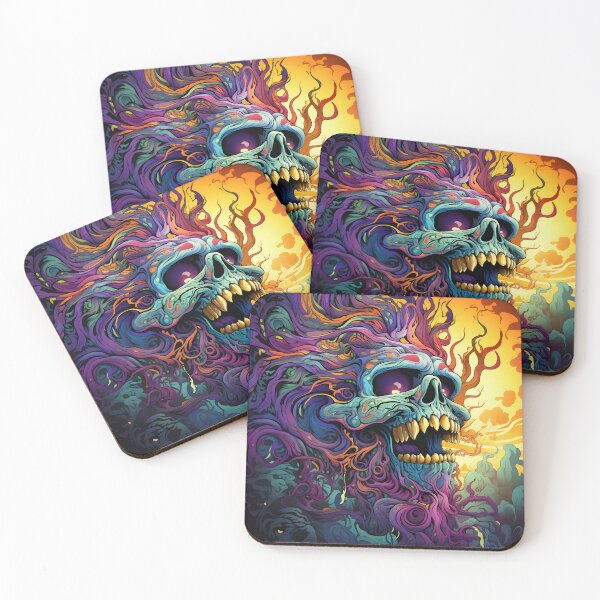 Item preview, Psychedelic Skull Vibe  designed and sold by JD72shirtshop.