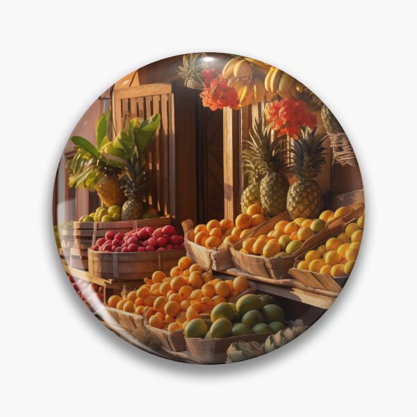 Item preview, Colonial streets Cartagena de Indias tropical fruits designed and sold by ElColombianito.