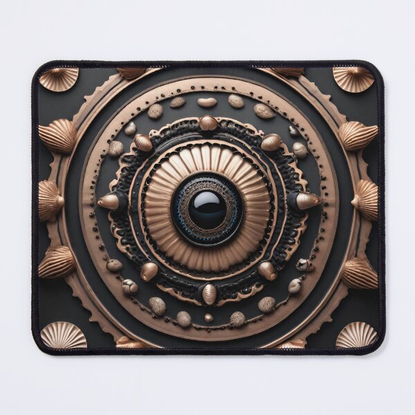 Item preview, Oceanic Mandala Bliss Black and Bronze Serenity designed and sold by SpiritualManda.