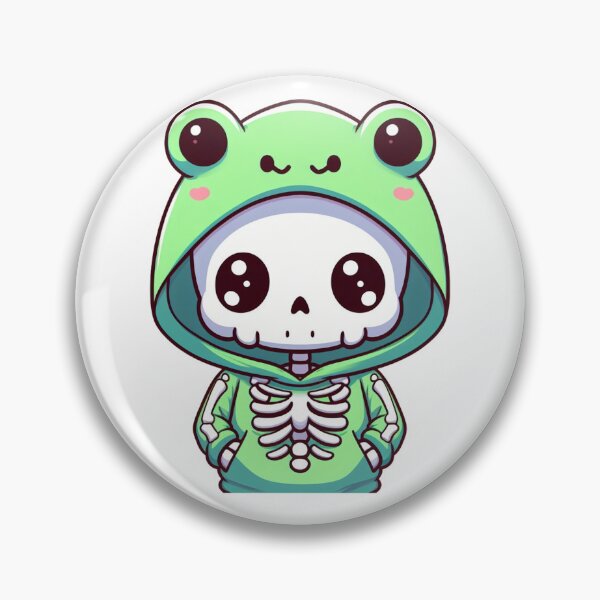 Item preview, Cute skeleton with froggy hoodie designed and sold by Wxjtecki.