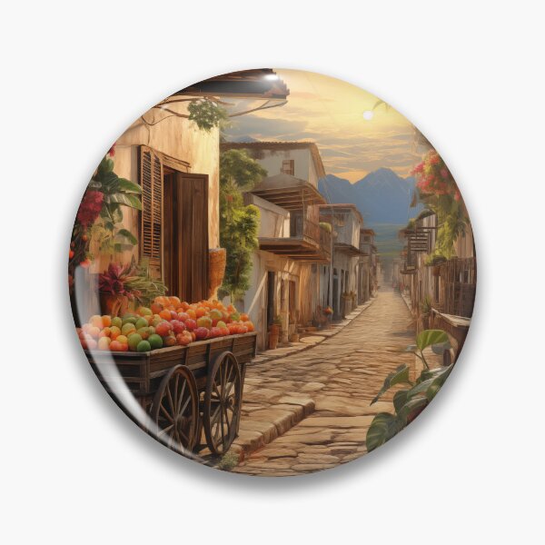 Item preview, Colonial streets Cartagena de Indias tropical fruits designed and sold by ElColombianito.