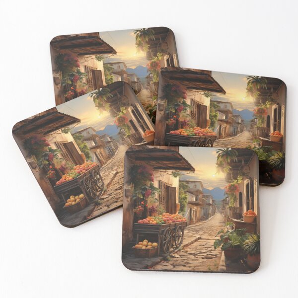 Item preview, Colonial streets Cartagena de Indias tropical fruits designed and sold by ElColombianito.