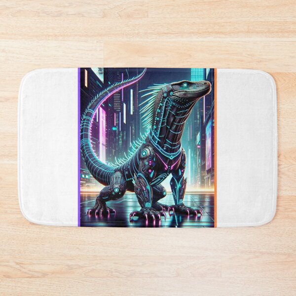 Item preview, Neon Predator - Cyber Komodo designed and sold by MrAI-Store.