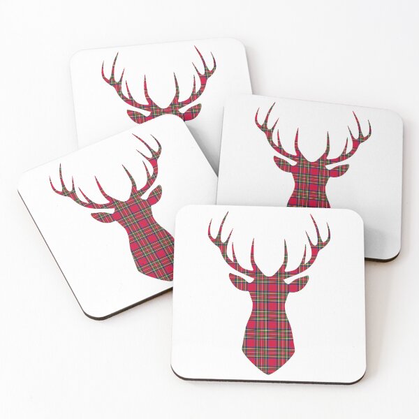 Item preview, Reindeer plaid, Stewart tartan, red checkered pattern  designed and sold by iclipart.