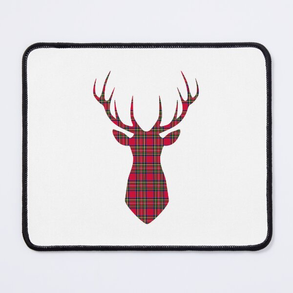 Item preview, Reindeer plaid, Stewart tartan, red checkered pattern designed and sold by iclipart.