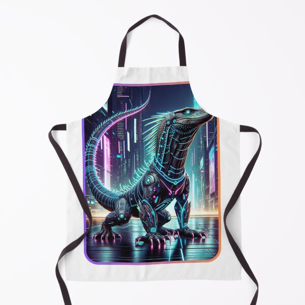 Item preview, Neon Predator - Cyber Komodo designed and sold by MrAI-Store.