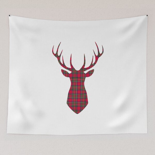 Item preview, Reindeer plaid, Stewart tartan, red checkered pattern  designed and sold by iclipart.