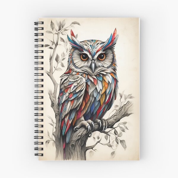 Item preview, Beautiful Colorful Owl designed and sold by Ebuch007.