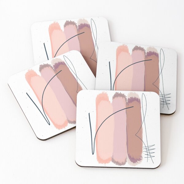 Item preview, "Tender Hues" - Neutral Tone Swatches Abstract Figurative Modern Art  designed and sold by pngrktes-art.