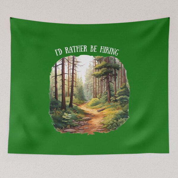 Item preview, I'd Rather Be Hiking designed and sold by stainedglass101.