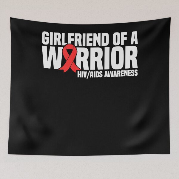 Item preview, Girlfriend of a Warrior HIV AIDS Awareness designed and sold by defabiosofxs.