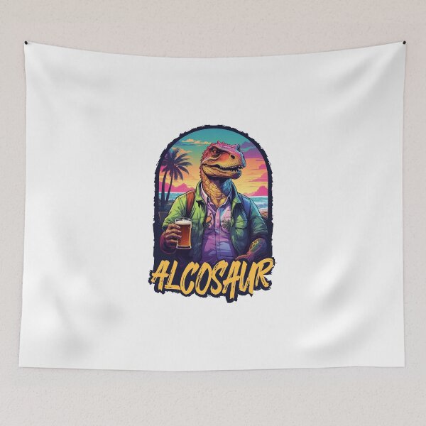Item preview, Dinosaur with beer designed and sold by babyscream.