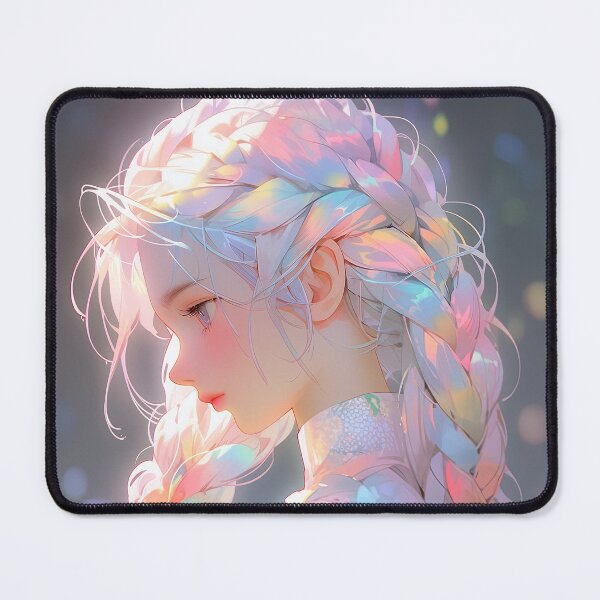 Item preview, Cute Bright Spring Season Pastel Braids Anime Girl designed and sold by bubblegoth.