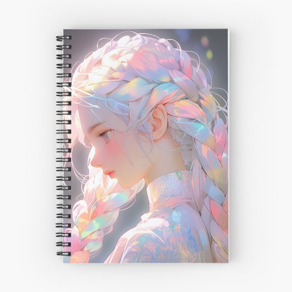 Item preview, Cute Bright Spring Season Pastel Braids Anime Girl designed and sold by bubblegoth.