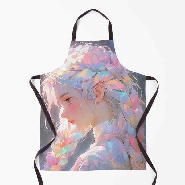 Item preview, Cute Bright Spring Season Pastel Braids Anime Girl designed and sold by bubblegoth.