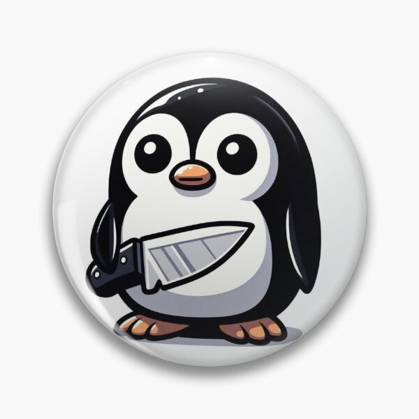 Item preview, penguin with a knife designed and sold by Mekone.