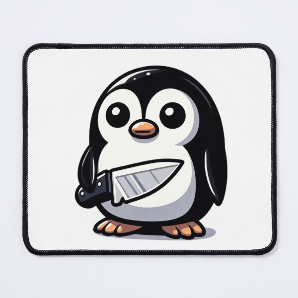 Item preview, penguin with a knife designed and sold by Mekone.