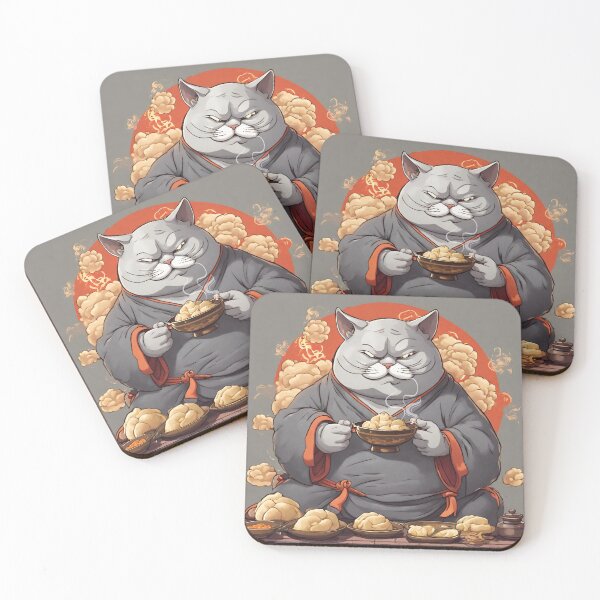 Item preview, Fat Cat monk martial artist designed and sold by Luokos.