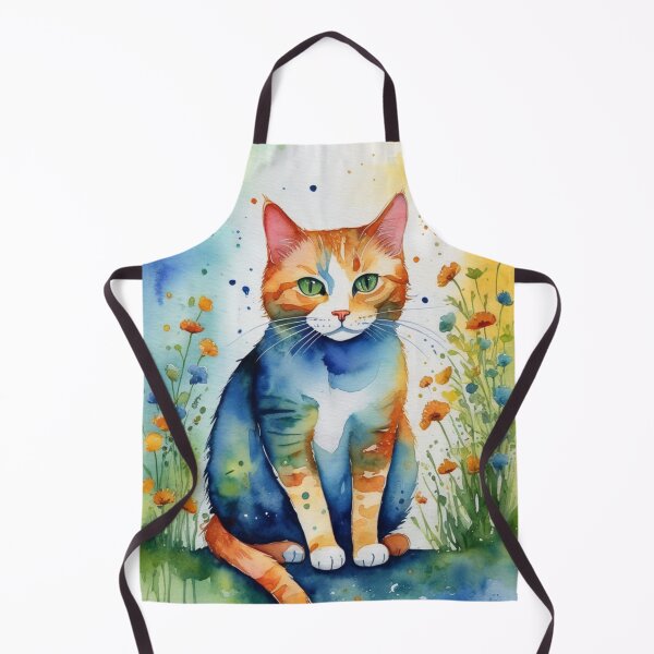 Artikelvorschau, Introvertierte Katze auf der Wiese entworfen und verkauft von Watercolored-Me.
