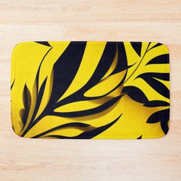 Item preview, Leaf Design in Yellow and Black designed and sold by Barbara Burgess.