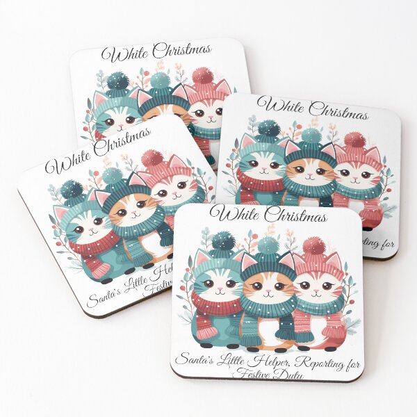 Item preview, White Christmas Santa's Little Helper, Reporting for Festive Duty designed and sold by warayut.