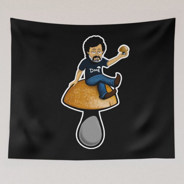 Item preview, Terence McKenna - The Mushroom Man - black designed and sold by PsilocyBram.