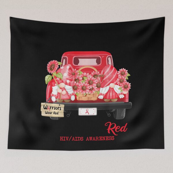 Item preview, Gnome In December We Wear Red Ribbon HIVAIDS Awareness designed and sold by defabiosofxs.