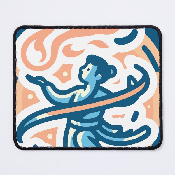 Item preview, Whimsical Abstract Blue Fire Deity designed and sold by OniumEth.