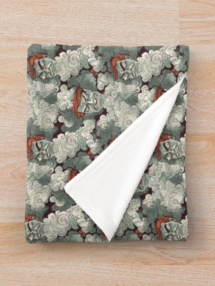 Thumbnail 3 of 6, Throw Blanket, Angry Man designed and sold by RaysThings.