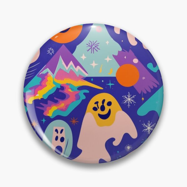 Item preview, Bright Winter / Clear Winter pattern, skin-tone matching, personal color analysis, PCA, psychedelic, ghosts, graffitti designed and sold by look4seasons.